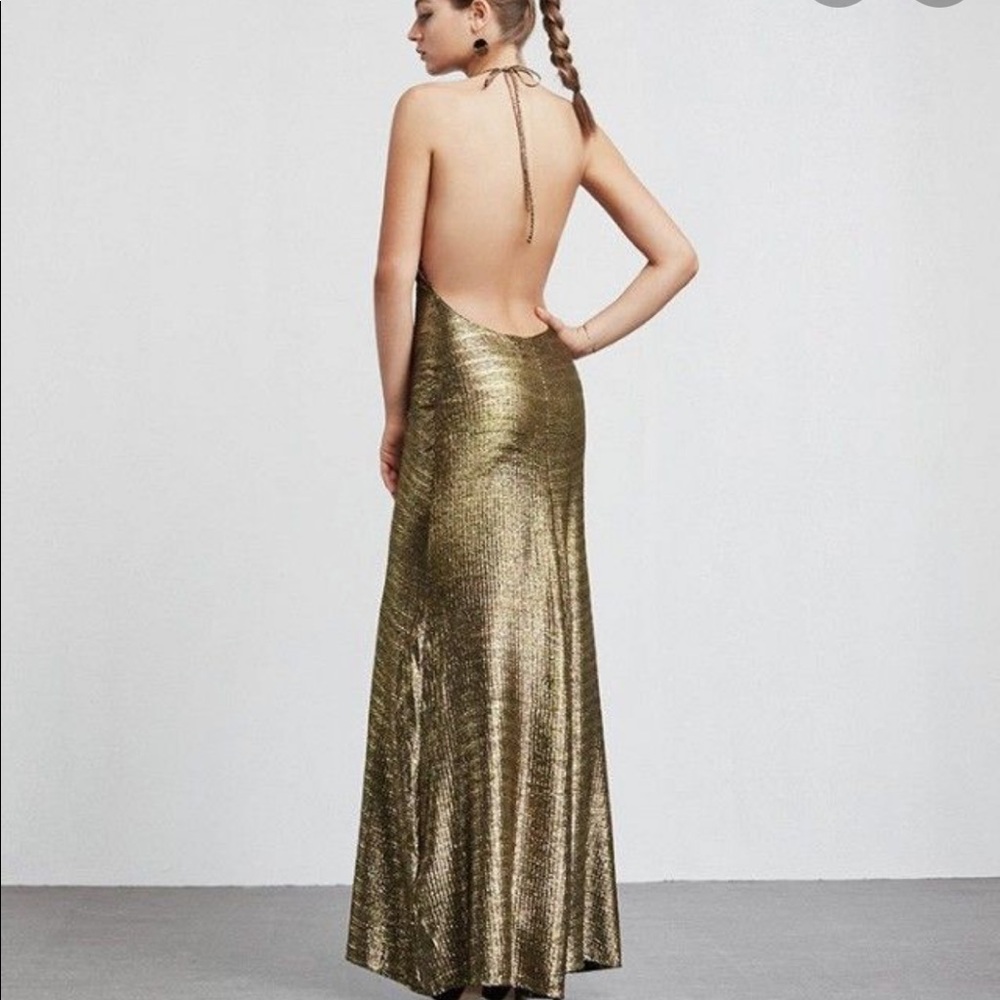 Reformation "Slayer" Dress - Gold